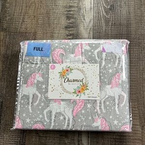 NIB unicorn sheet set (FULL)